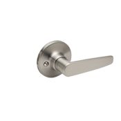 Copper Creek Craftsman Single Dummy Door Lever with Daley Lever and Round Rose Satin Stainless