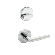 Copper Creek Mid Century Modern Dummy Handleset Interior Pack with Modern Lever Polished Stainless