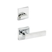 Copper Creek Remi Sectional Dummy Interior Door Handleset with Interior Thumbturn and Square Rose Polished Stainless