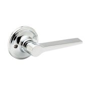 Copper Creek Zane Left Handed Single Dummy Lever with Round Rose Polished Stainless