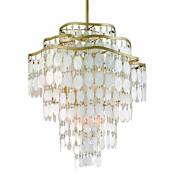 Corbett Lighting Dolce 12 Light 25" Wide Chandelier with Crystal Accents Champagne Leaf