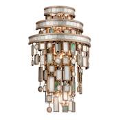 Corbett Lighting Dolcetti 3 Light 15-3/4" High Wall Sconce with Glass Shade Dolcetti Silver