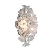 Corbett Lighting Jasmine Single Light 18" Tall LED Wall Sconce Silver Leaf