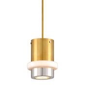 Corbett Lighting Beckenham 8" Wide Mini Pendant by Martyn Lawrence Bullard Vintage Polished Brass / Nickel