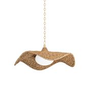 Corbett Lighting Levene 9" Wide Mini Pendant Vintage Gold Leaf