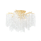 Corbett Lighting Genoa 14" Wide LED Flush Mount Ceiling Fixture Gold Leaf
