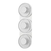 Corbett Lighting Pearl 3 Light 20" Tall Wall Sconce Polished Nickel