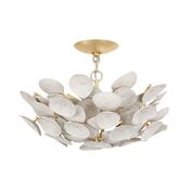 Corbett Lighting Aimi 6" Wide LED Flush Mount Ceiling Fixture Vintage Gold Leaf
