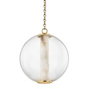 Corbett Lighting Pietra 16" Wide LED Pendant Vintage Brass