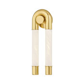 Corbett Lighting Zeme 19" Tall LED Wall Sconce Vintage Polished Brass