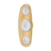 Corbett Lighting Bezel 18" Tall 2700K LED Wall Sconce Vintage Brass