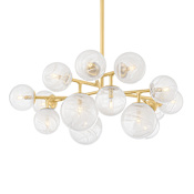 Corbett Lighting Glasgow 15 Light 46" Wide Chandelier Vintage Polished Brass