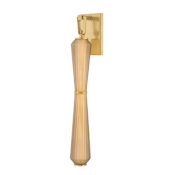 Corbett Lighting Zircon 23" Tall LED Bathroom Sconce with Bronze Glass Shade Vintage Brass