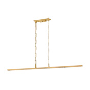 Corbett Lighting Cortina 72" Wide LED Linear Chandelier Vintage Brass