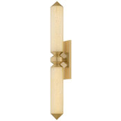 Corbett Lighting Hydra 2 Light 26" Tall Wall Sconce Vintage Brass