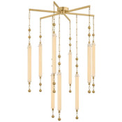 Corbett Lighting Parigi 9 Light 40" Wide Abstract Chandelier Vintage Brass