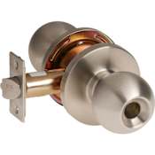 Corbin Russwin Commercial Cylindrical Grade 2 Keyed Entry Double Cylinder Knob Set with GWC Trim - Less Cylinder Satin Stainless Steel