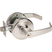 Corbin Russwin Commercial Panic Proof Grade 1 Heavy Duty Keyed Entry Single Cylinder Lever Set with NZD Trim and Push Button/Turn Lock Satin Chrome