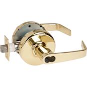 Corbin Russwin Commercial Panic Proof Grade 2 Keyed Entry Single Cylinder Lever Set with NZD Trim - Less 6 Pin Cylinder Polished Brass