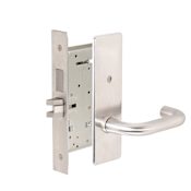 Corbin Russwin Fire Rated Grade 1 Commercial Privacy Mortise Lever Set with LWM Trim Satin Chrome