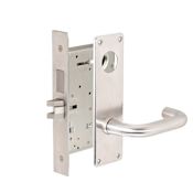 Corbin Russwin Commercial Fire Rated Grade 1 Keyed Entry Single Cylinder Mortise Lever Set with LWN Trim - Less Cylinder Satin Chrome
