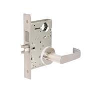 Corbin Russwin Commercial Fire Rated Grade 1 Keyed Entry Single Cylinder Mortise Lever Set with NSA Trim - Less Cylinder Satin Chrome