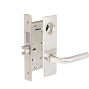 Corbin Russwin Commercial Fire Rated Grade 1 Keyed Entry Single Cylinder Mortise Lever Set with RWM Trim - Less Cylinder Satin Chrome