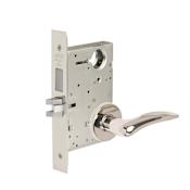 Corbin Russwin Commercial Fire Rated Panic Proof Grade 1 Right Handed Privacy Deadbolt Mortise Lever Set with DSA Trim Polished Chrome