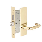 Corbin Russwin Fire Rated Panic Proof Grade 1 Commercial Privacy Deadbolt Mortise Lever Set with LWM Trim Polished Brass