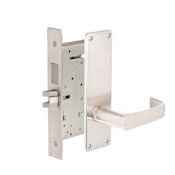 Corbin Russwin Fire Rated Panic Proof Grade 1 Commercial Privacy Deadbolt Mortise Lever Set with NSN Trim Satin Chrome