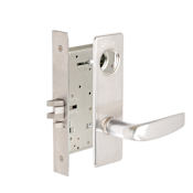 Corbin Russwin Commercial Fire Rated Panic Proof Grade 1 Keyed Entry Double Cylinder Mortise Lever Set with CSM Trim - Less Cylinder Satin Chrome