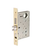 Corbin Russwin Commercial Single Cylinder Mortise Lock Body for Lever with Toggle-Action Stop - Less Cylinder Polished Brass
