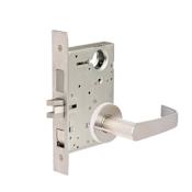 Corbin Russwin Commercial Fire Rated Grade 1 Keyed Entry Single Cylinder Mortise Lever Set with NSA Trim and Stop - Less Cylinder Satin Chrome