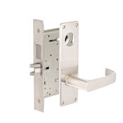 Corbin Russwin Commercial Fire Rated Panic Proof Grade 1 Keyed Entry Single Cylinder Mortise Lever Set with NSN Trim and Deadbolt- Less Cylinder Satin Chrome