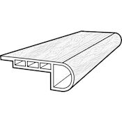 COREtec COREtec Enhanced 94" x 2" Vinyl Floating or Glue Down Vinyl Flooring Stair Nose - Sold by Piece (7.87 LF/Piece) Appalachian Pine