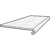 COREtec COREtec Premium 48" x 12" Vinyl Floating or Glue Down Vinyl Flooring Stair Tread - Sold by Piece (4 LF/Piece) Allegiant Walnut