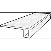 COREtec Pro Plus 94" Long Vinyl Glue Down End Cap/Threshold - Sold by Piece (7.87 LF/Piece) Bromham Walnut