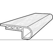 COREtec CT Plus Tile 94" Long Vinyl Glue Down Stair Nose - Sold by Piece (7.87 LF/Piece) Avesta Quartz