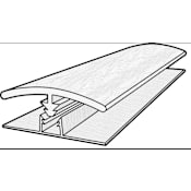 COREtec CT PPlus E Tile 94" Long Vinyl Glue Down T-Molding - Sold by Piece (7.87 LF/Piece) Amani Marble