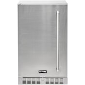 Coyote 21 Inch Wide 4.1 Cu. Ft. Left Hinge Compact Freezerless Refrigerator with LED Lights and Digital Display Stainless Steel