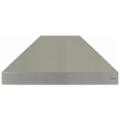 Coyote 42 Inch Wide Wall Mounted Range Hood with LED Lights and Baffle Filters Stainless Steel