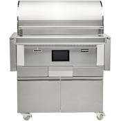 Coyote 36-Inch Wide Free Standing Pellet Grill with Intuitive Touch Controls Stainless Steel