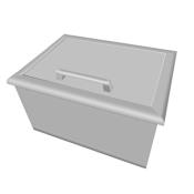 Coyote 17-1/4 Inch Deep Drop in Cooler Stainless Steel