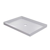 CRAFT + MAIN 48" x 36" Rectangular Shower Base with Center Drain White