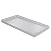 CRAFT + MAIN 60" x 32" Rectangular Shower Base with Single Threshold and Left Drain White