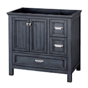 CRAFT + MAIN Brantley 36" Single Free Standing Wood Vanity Cabinet Only - Less Vanity Top Harbor Blue