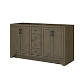CRAFT + MAIN Lanagan 60" Double Free Standing Vanity Cabinet Only - Less Vanity Top Shaded Timber