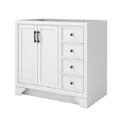 CRAFT + MAIN Lanagan 36" Single Free Standing Vanity Cabinet Only - Less Vanity Top White
