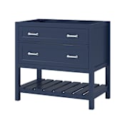 CRAFT + MAIN Lawson 36" Single Free Standing Vanity Cabinet Only – Less Vanity Top Aegean Blue