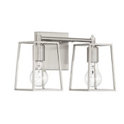 Craftmade Dunn 2 Light 14" Wide Vanity Light Brushed Polished Nickel